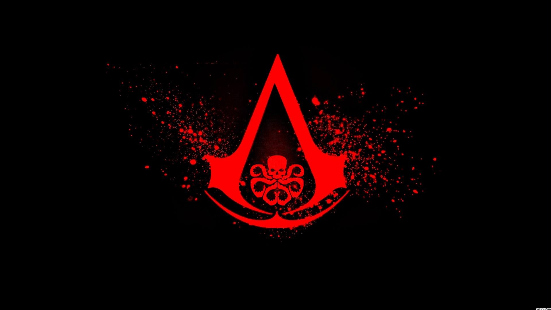 General 1920x1080 Assassin's Creed: Revelations hydra Assassin's Creed video games video game art red PC gaming black background