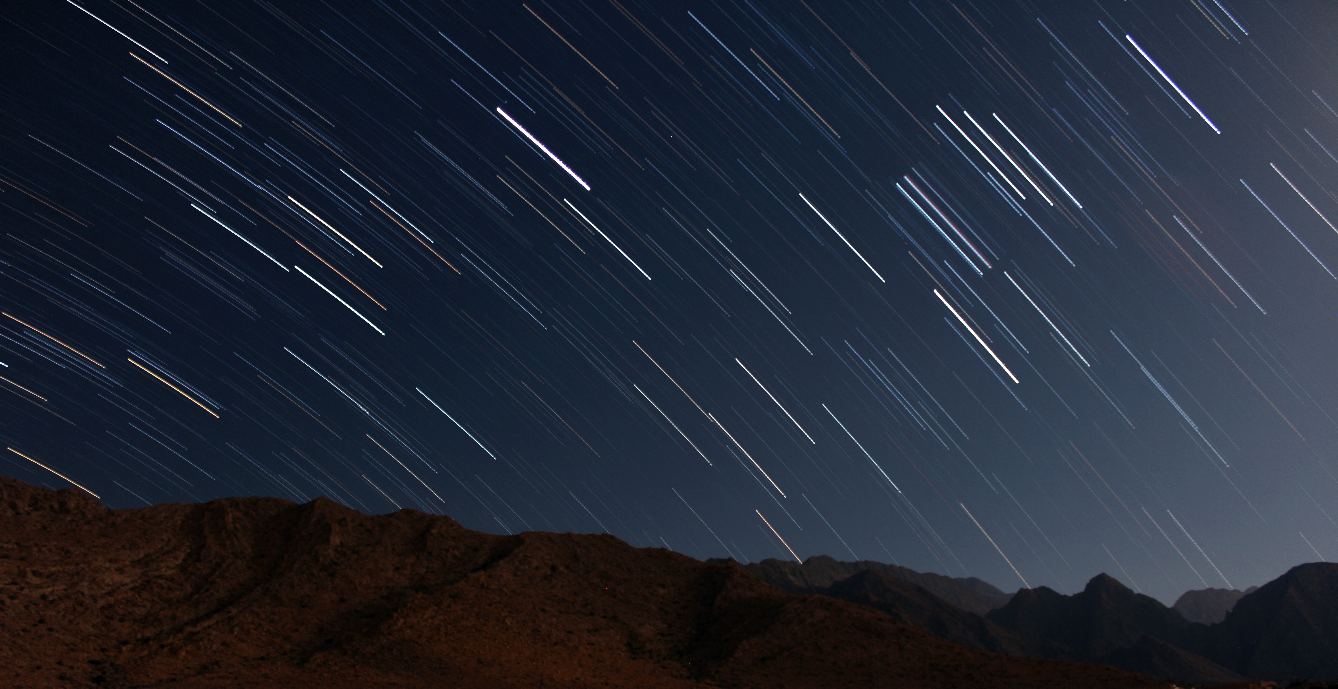 General 5184x2672 mountains sky stars long exposure nature outdoors