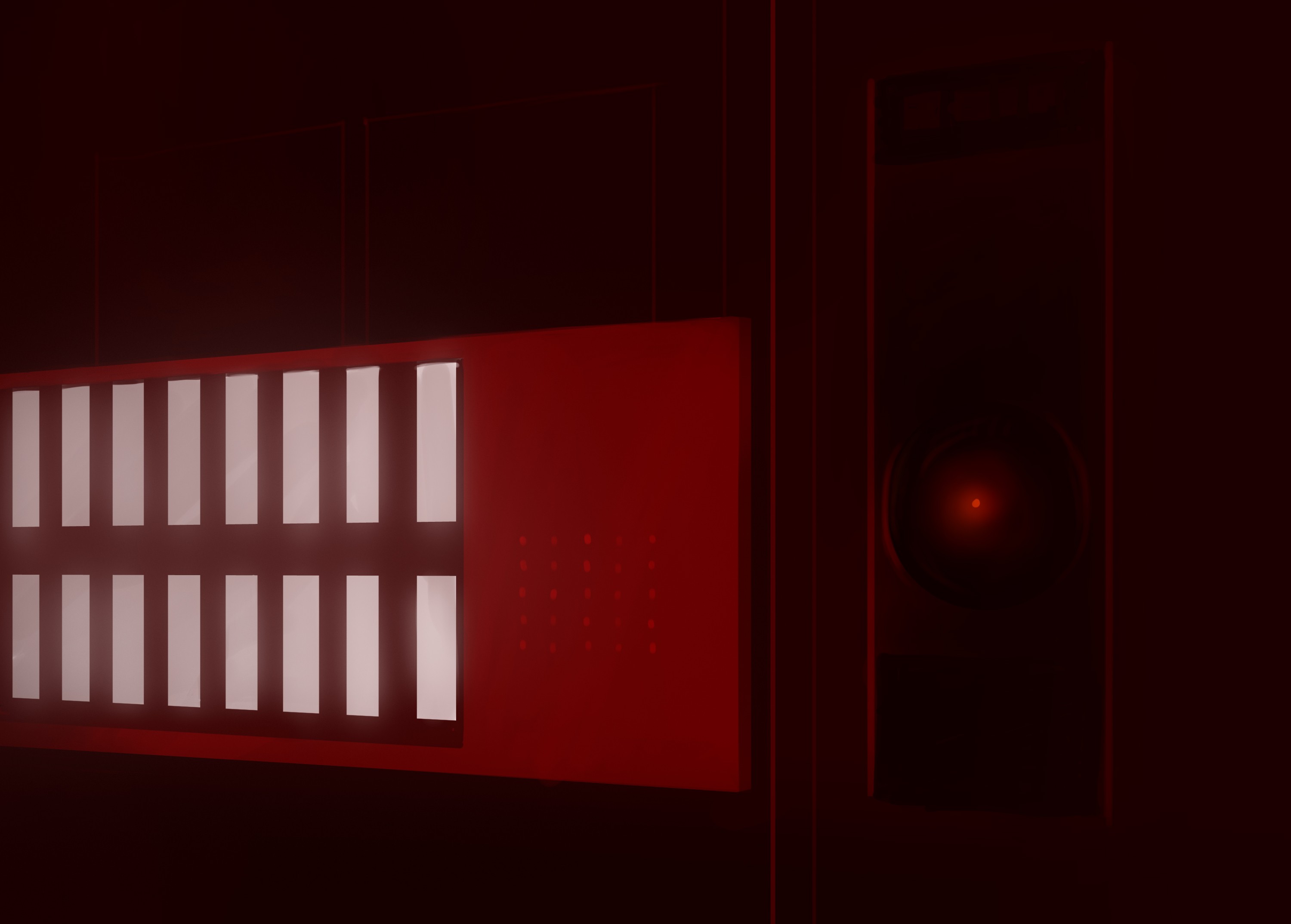 General 3000x2148 2001: A Space Odyssey HAL 9000 movies Stanley Kubrick red science fiction computer