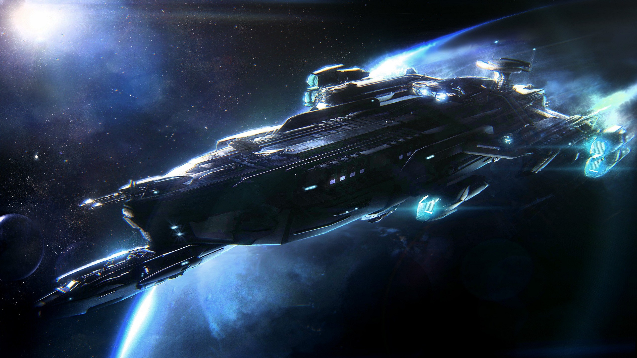 General 2560x1440 Star Citizen Idris science fiction spaceship video games PC gaming video game art vehicle space art space