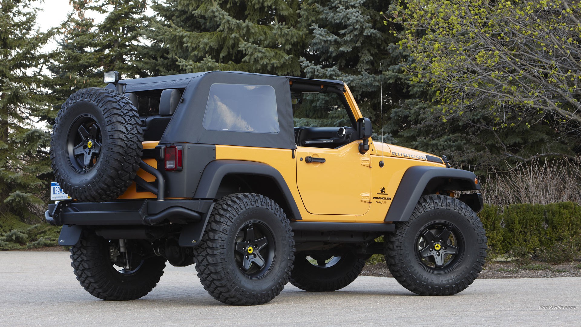 General 1920x1080 Jeep Wrangler Jeep car vehicle yellow cars American cars Stellantis offroad