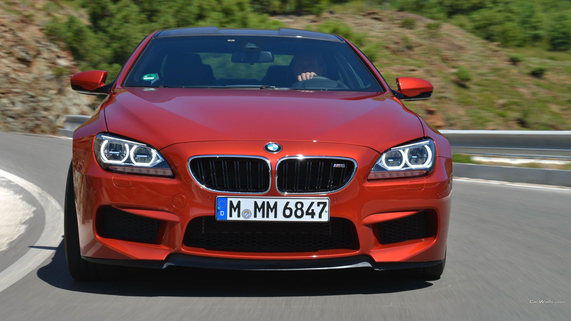 General 1920x1080 BMW M6 coupe BMW red cars road vehicle BMW 6 Series BMW F12/F13/F06 German cars