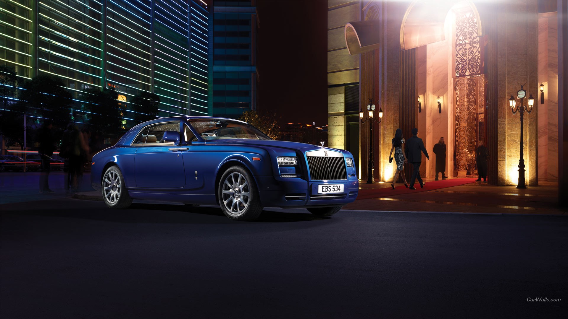 General 1920x1080 car Rolls-Royce Phantom blue cars luxury cars Rolls-Royce vehicle British cars