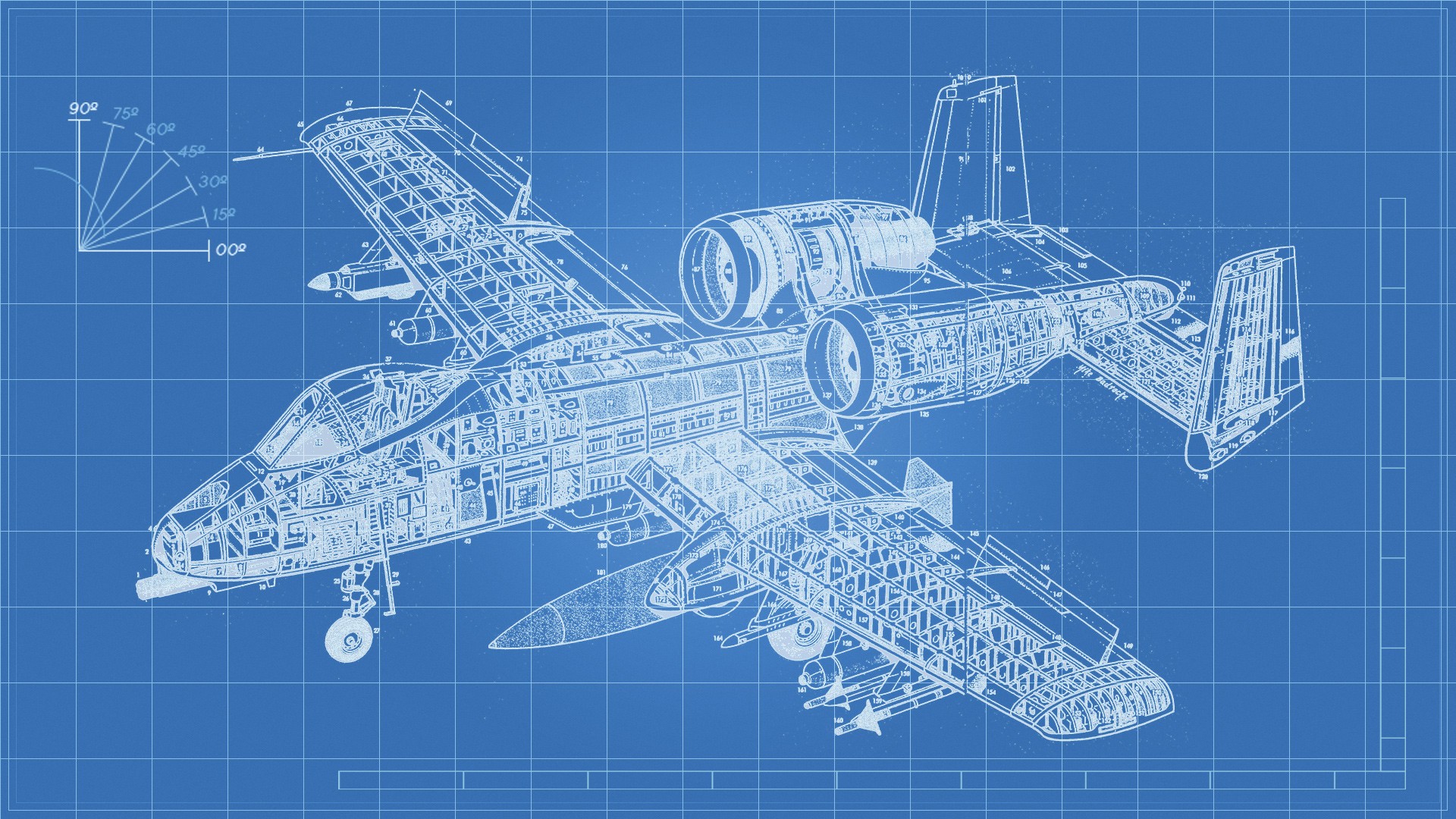 General 1920x1080 airplane technology engineering violet blueprints Warthog military aircraft vehicle A-10 American aircraft Fairchild Republic A-10 Thunderbolt II concept art military vehicle artwork minimalism