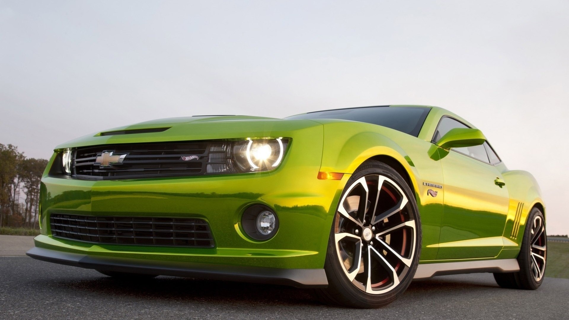 General 1920x1080 car Chevrolet Chevrolet Camaro green cars vehicle muscle cars American cars