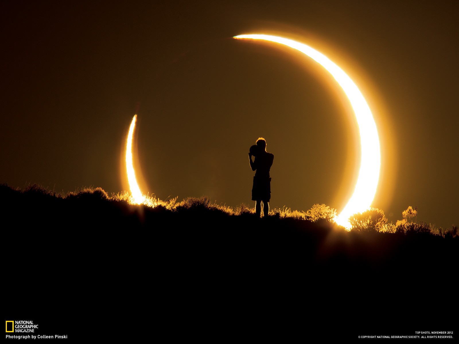 General 1600x1200 National Geographic Moon Sun solar eclipse eclipse  nature landscape silhouette men plants 2012 (Year)