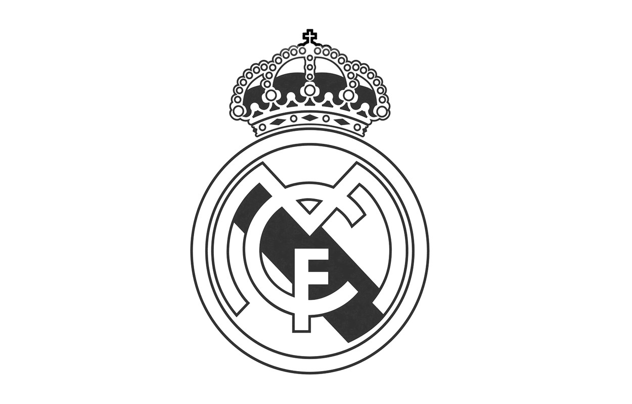 General 1250x800 Real Madrid soccer logo simple background monochrome white background soccer clubs sport