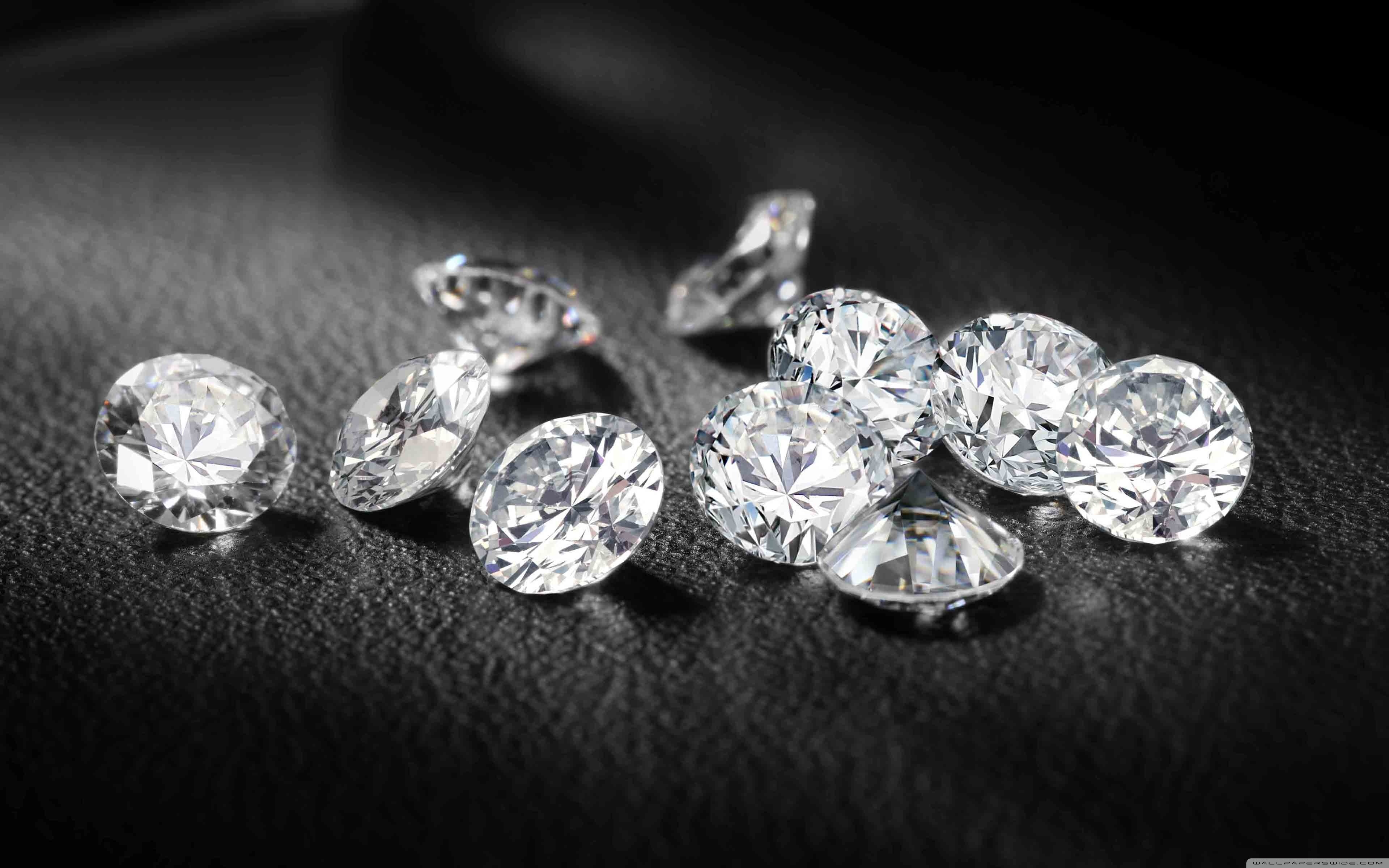 General 3840x2400 macro simple background diamonds jewels