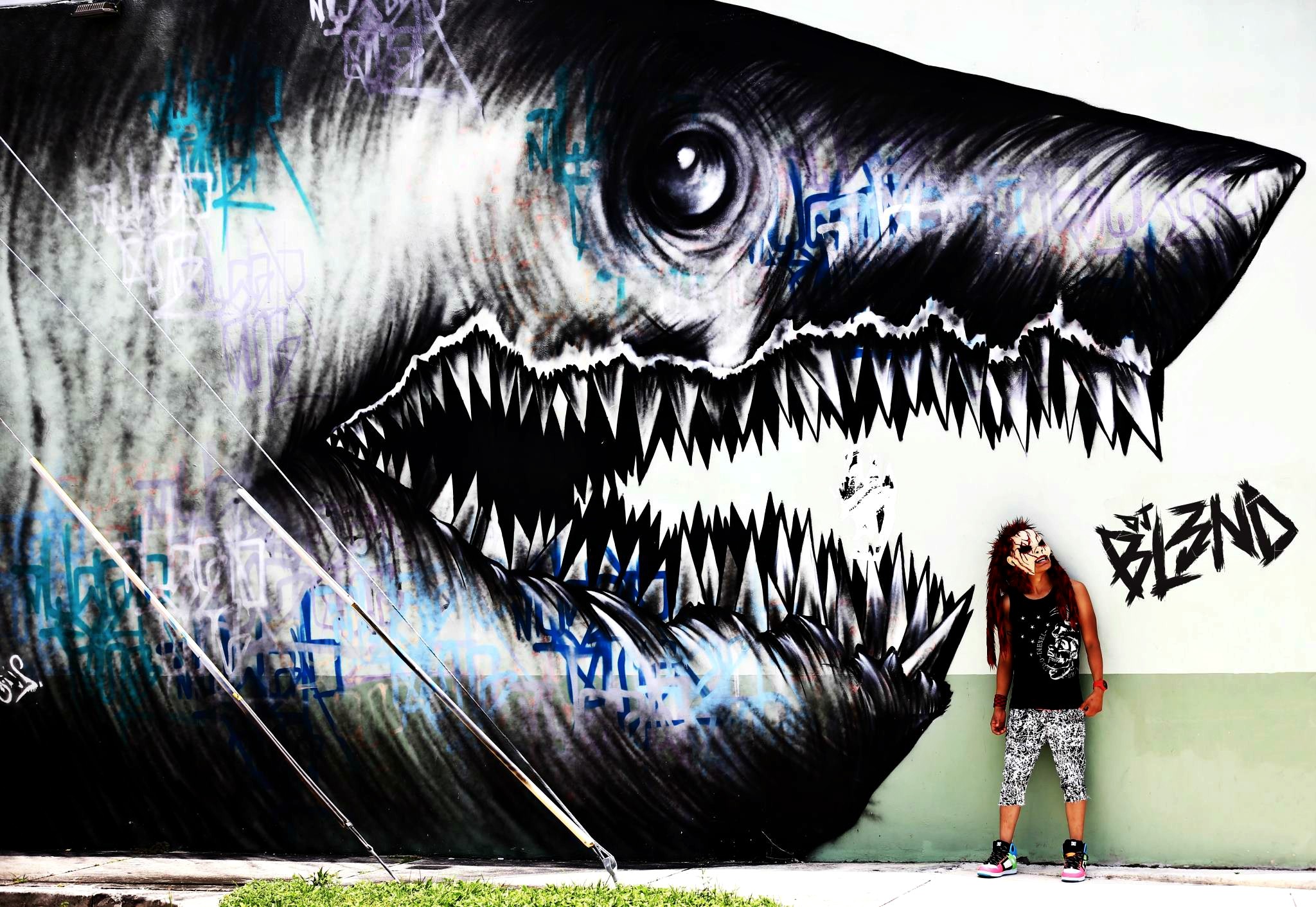General 2048x1411 shark teeth graffiti wall