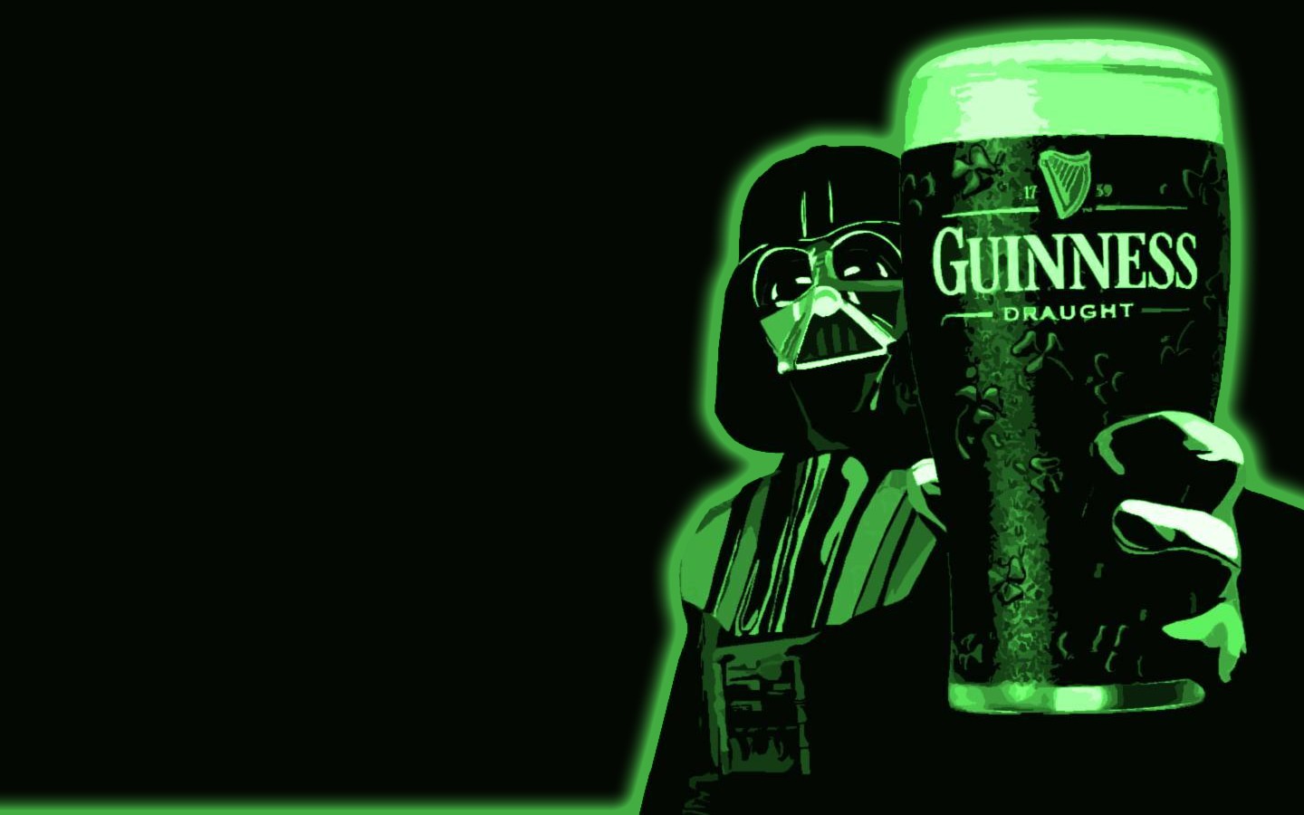 General 1440x900 beer Star Wars Darth Vader Guinness artwork green movie characters