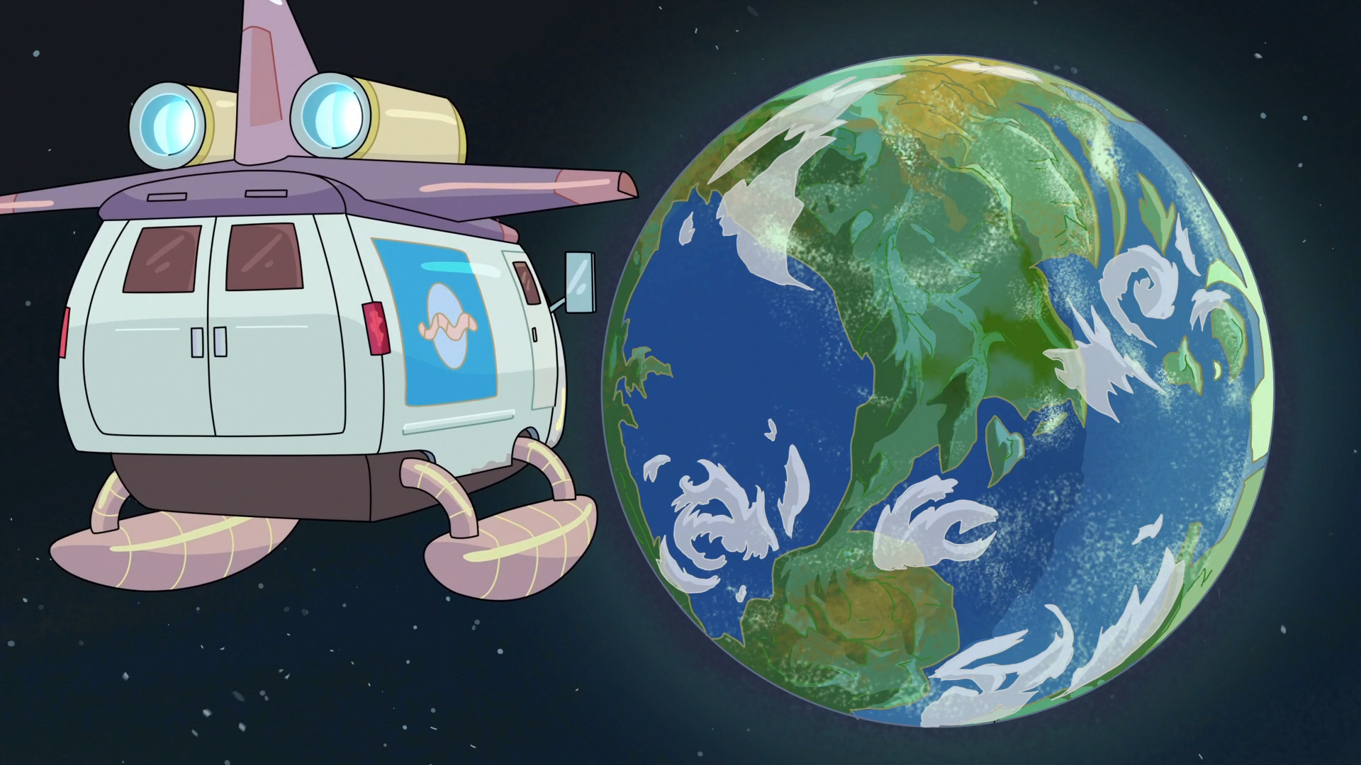 General 1920x1080 Rick and Morty Adult Swim cartoon TV series science fiction planet space vehicle