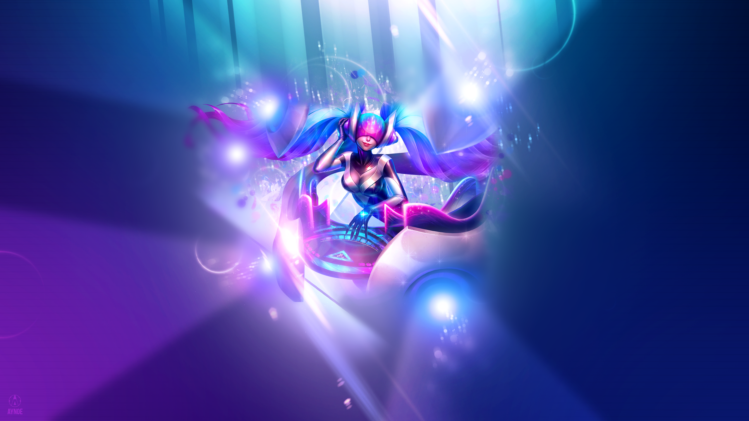 General 2560x1440 League of Legends Sona (League of Legends) PC gaming DeviantArt video game girls video game characters