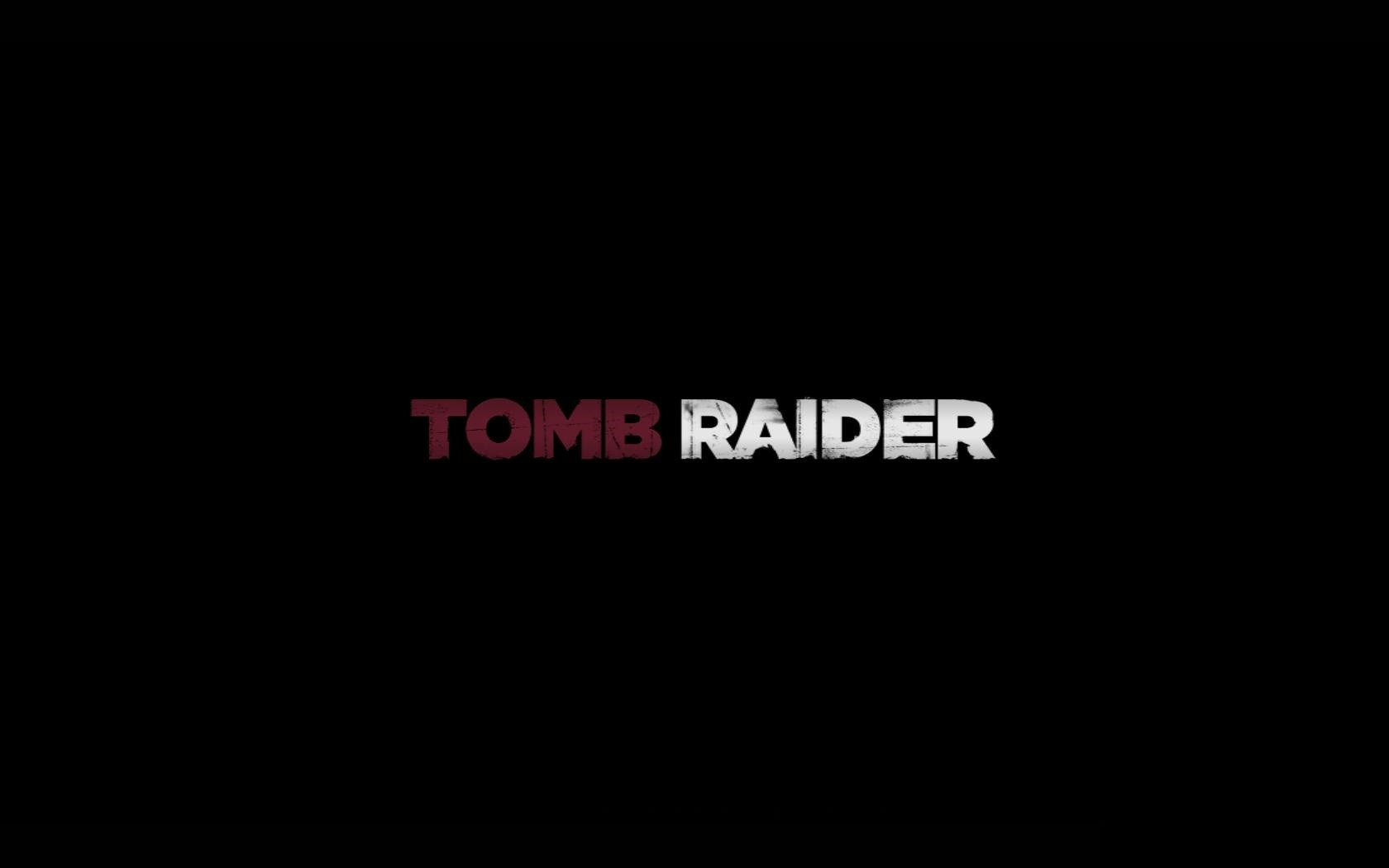 General 1680x1050 Tomb Raider video games minimalism simple background typography logo PC gaming