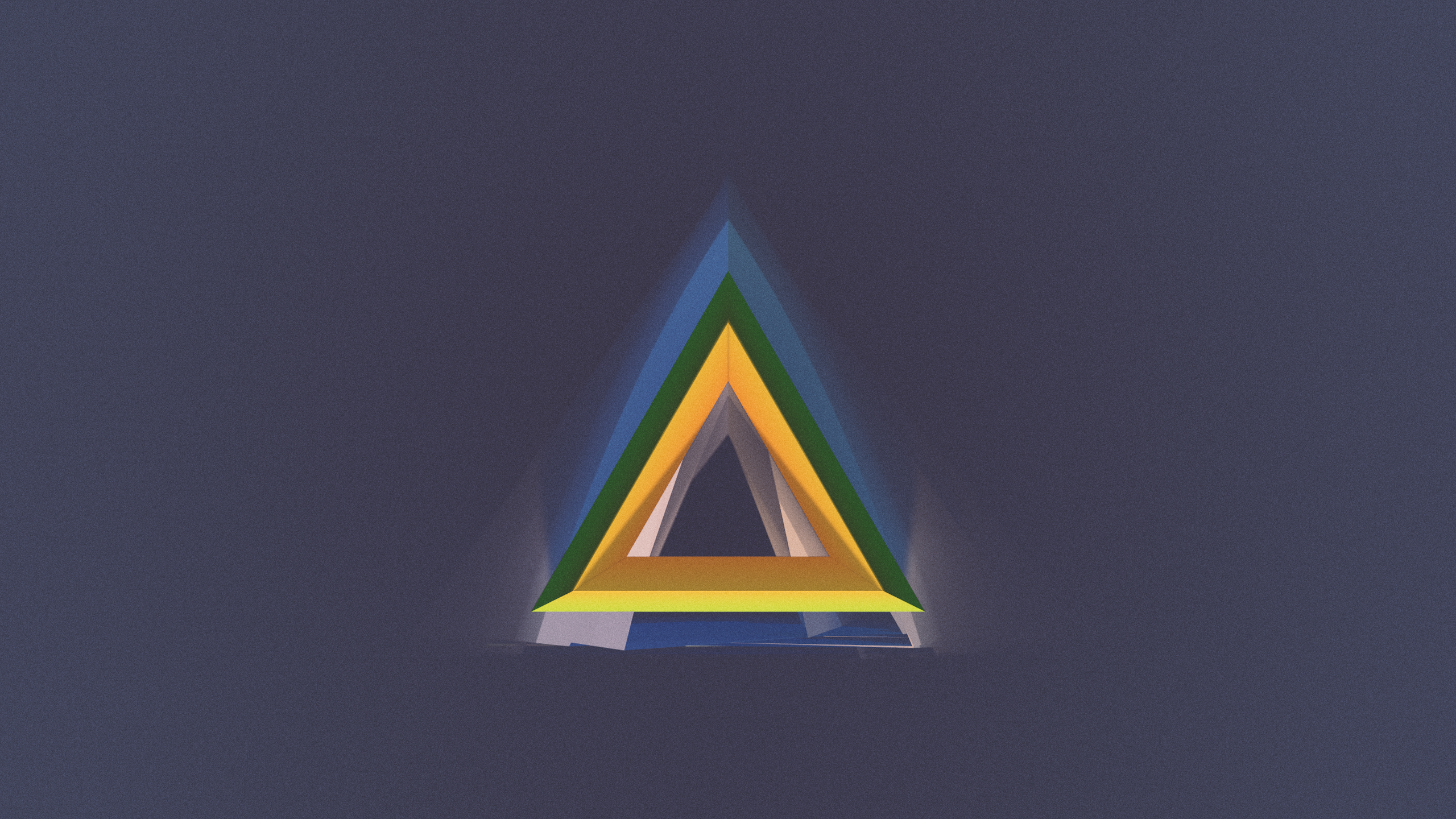 General 2560x1440 Cinema 4D digital art simple background abstract geometric figures triangle geometry