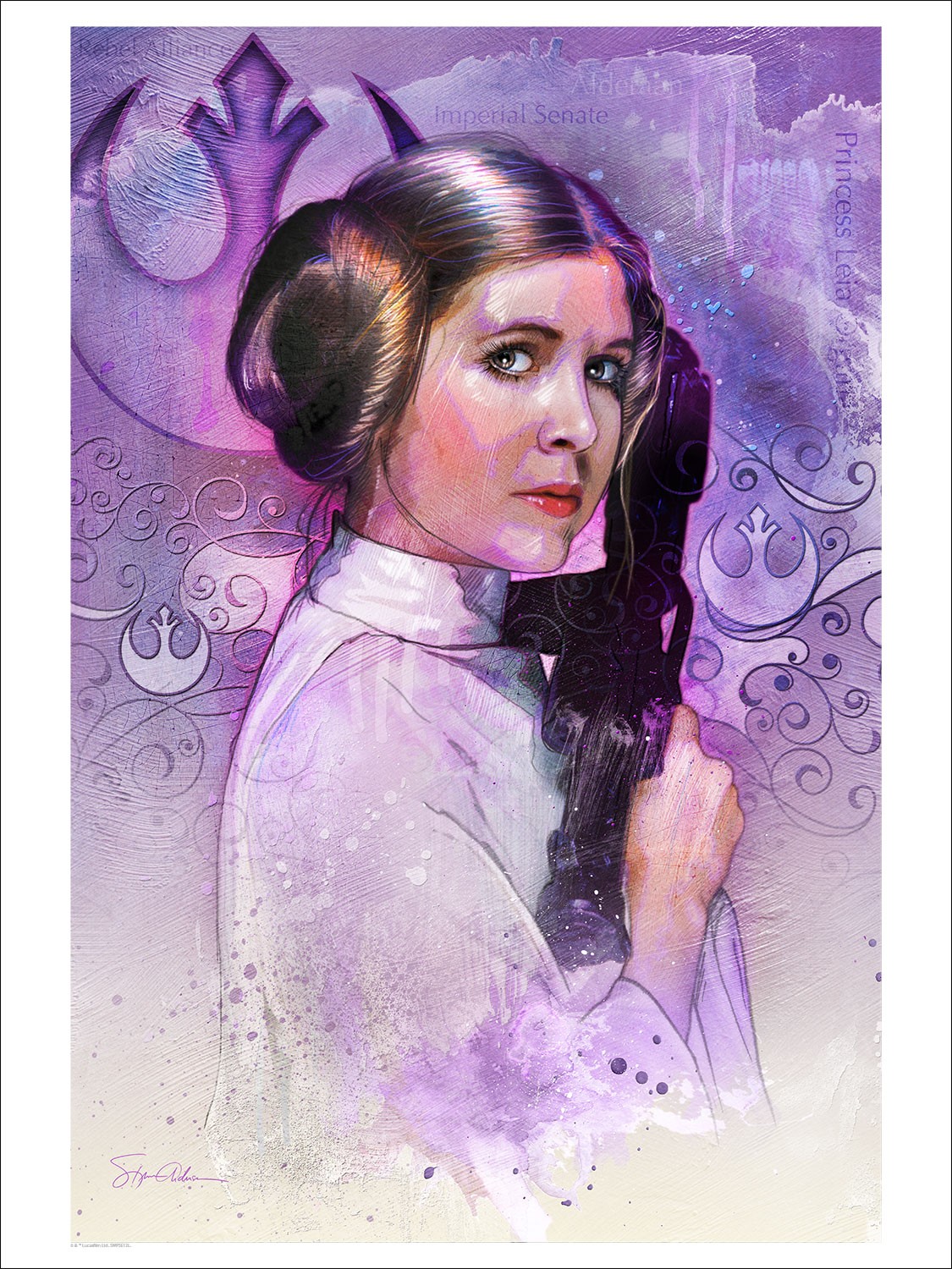 General 1125x1500 Star Wars Join the Alliance Leia Organa blaster Carrie Fisher artwork Rebel Alliance Star Wars Heroes actress deceased movie characters