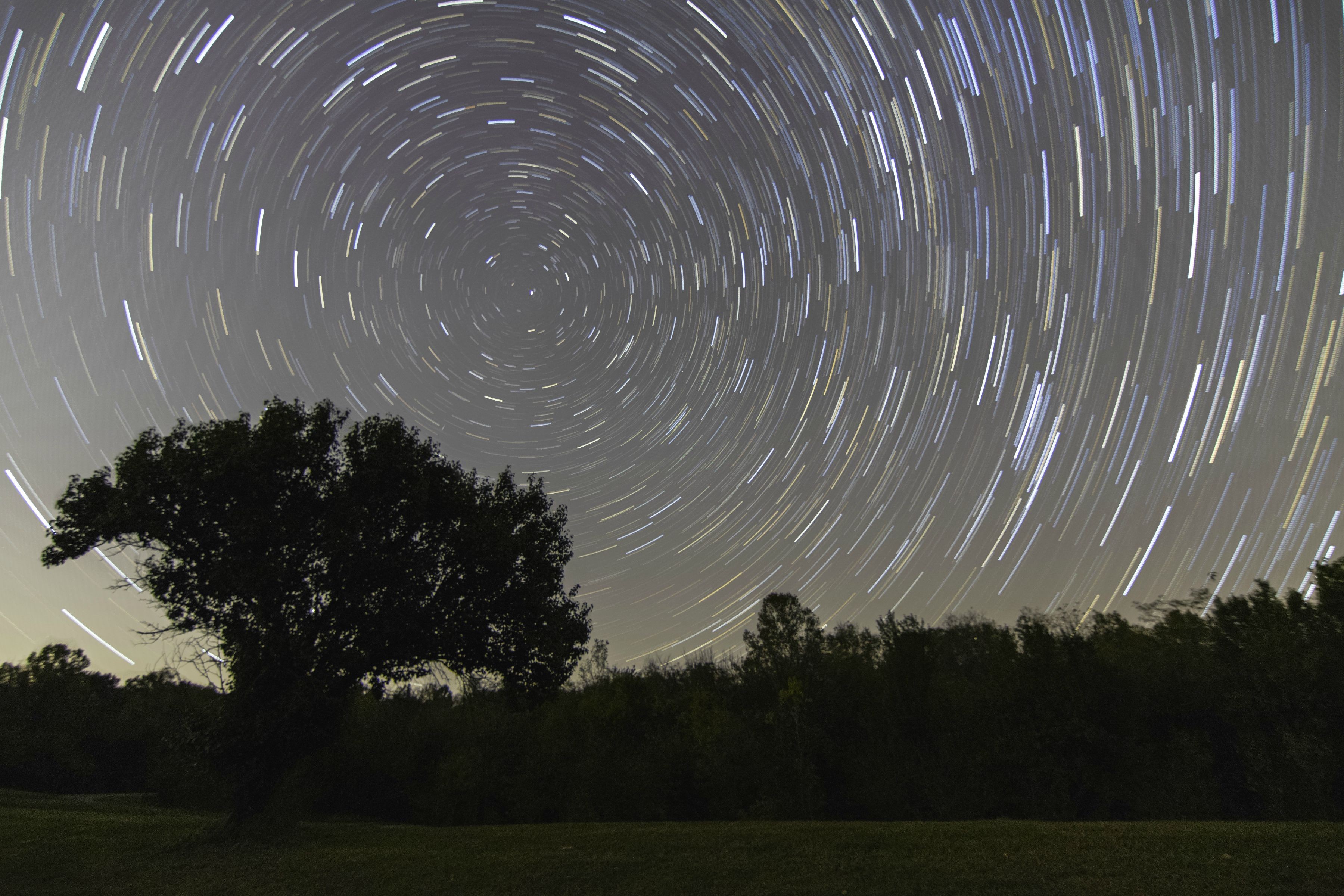 General 3600x2400 space universe stars long exposure star trails nature trees outdoors sky