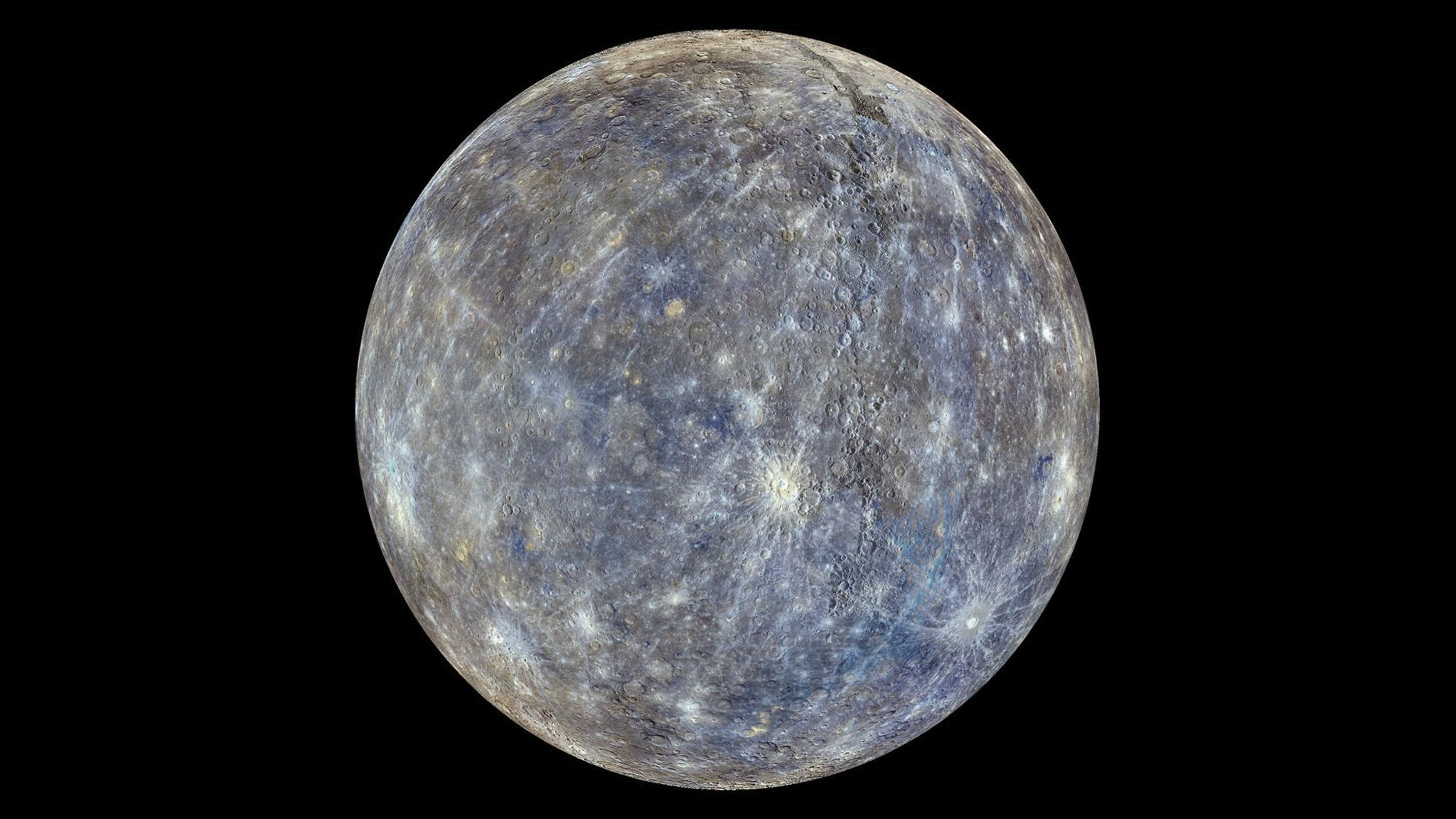General 2048x1152 planet Mercury space art space Solar System NASA digital art simple background