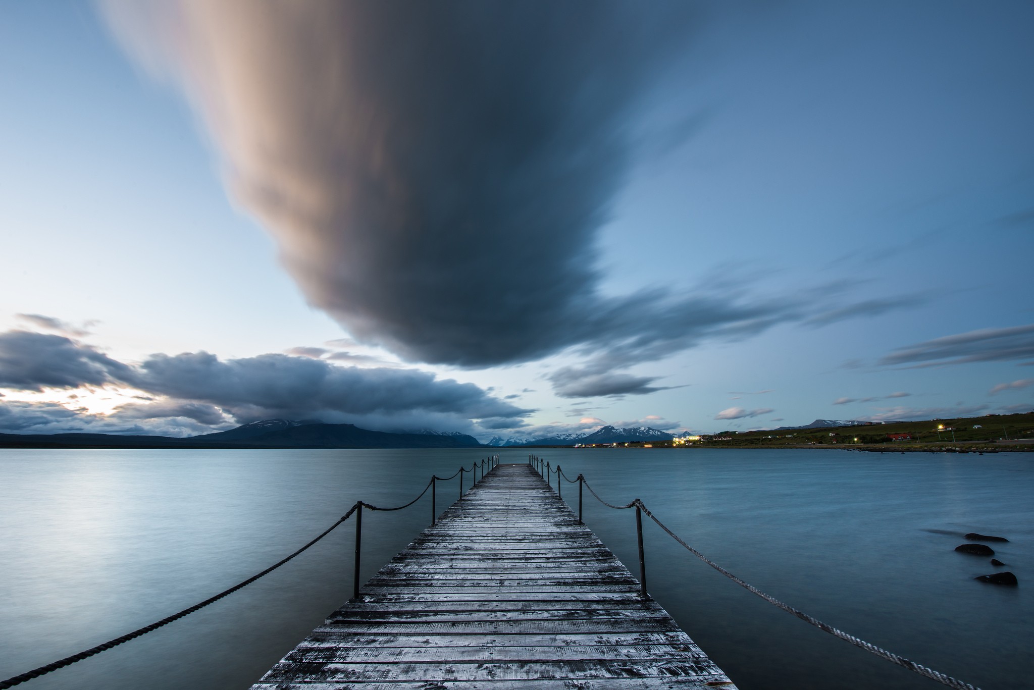 General 2048x1367 Chile water pier clouds sky nature outdoors South America