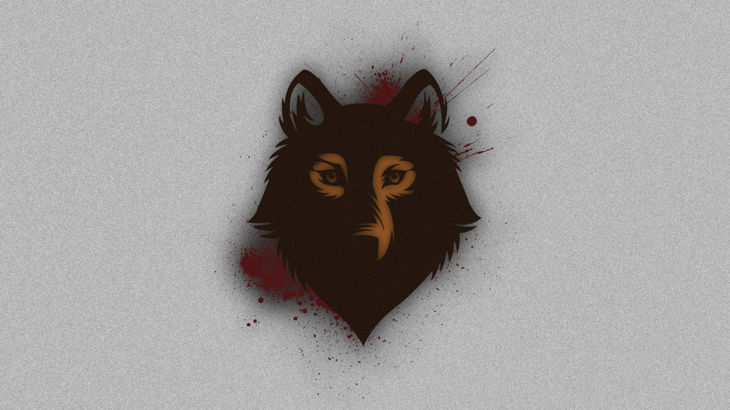 General 2560x1440 artwork simple background animals wolf abstract
