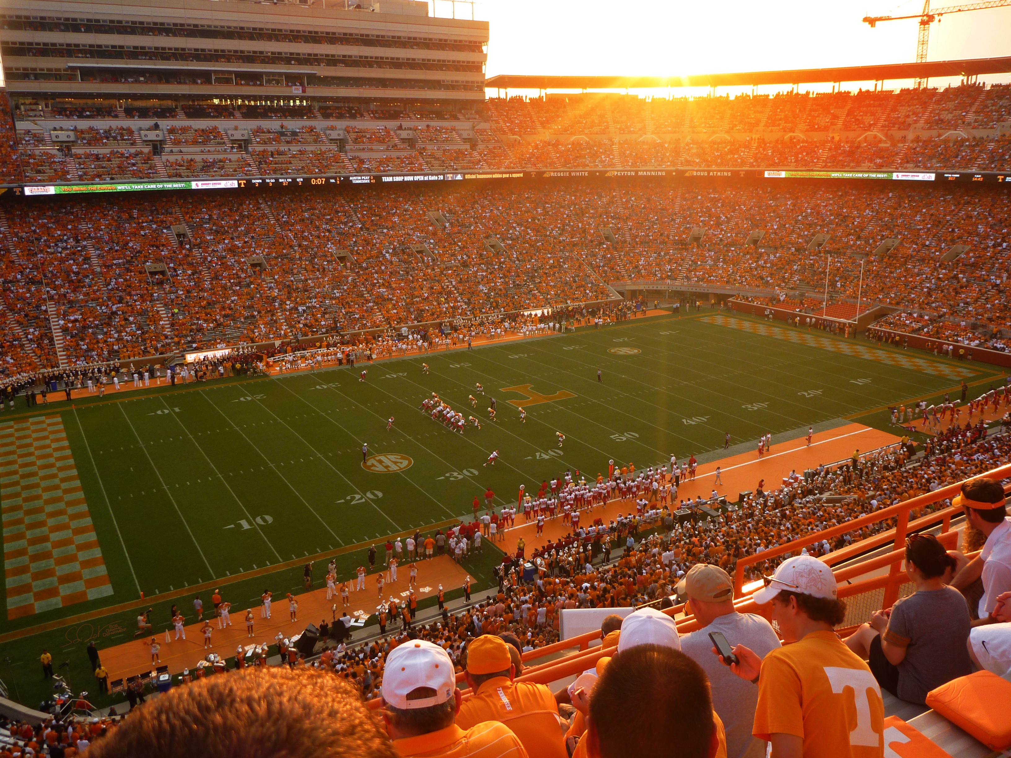 People 3264x2448 Neyland Stadium Tennessee Tennessee Volunteers sunset stadium college sport American football