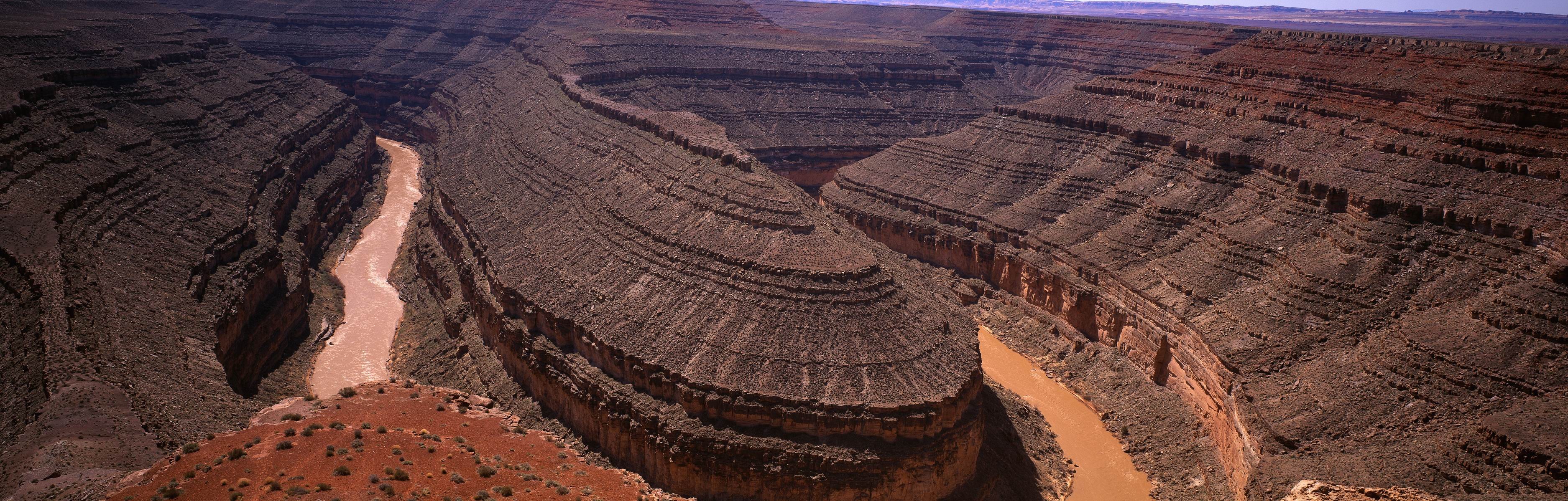 General 3750x1200 landscape rock formation canyon Horseshoe Bend Grand Canyon National Park Arizona USA rocks