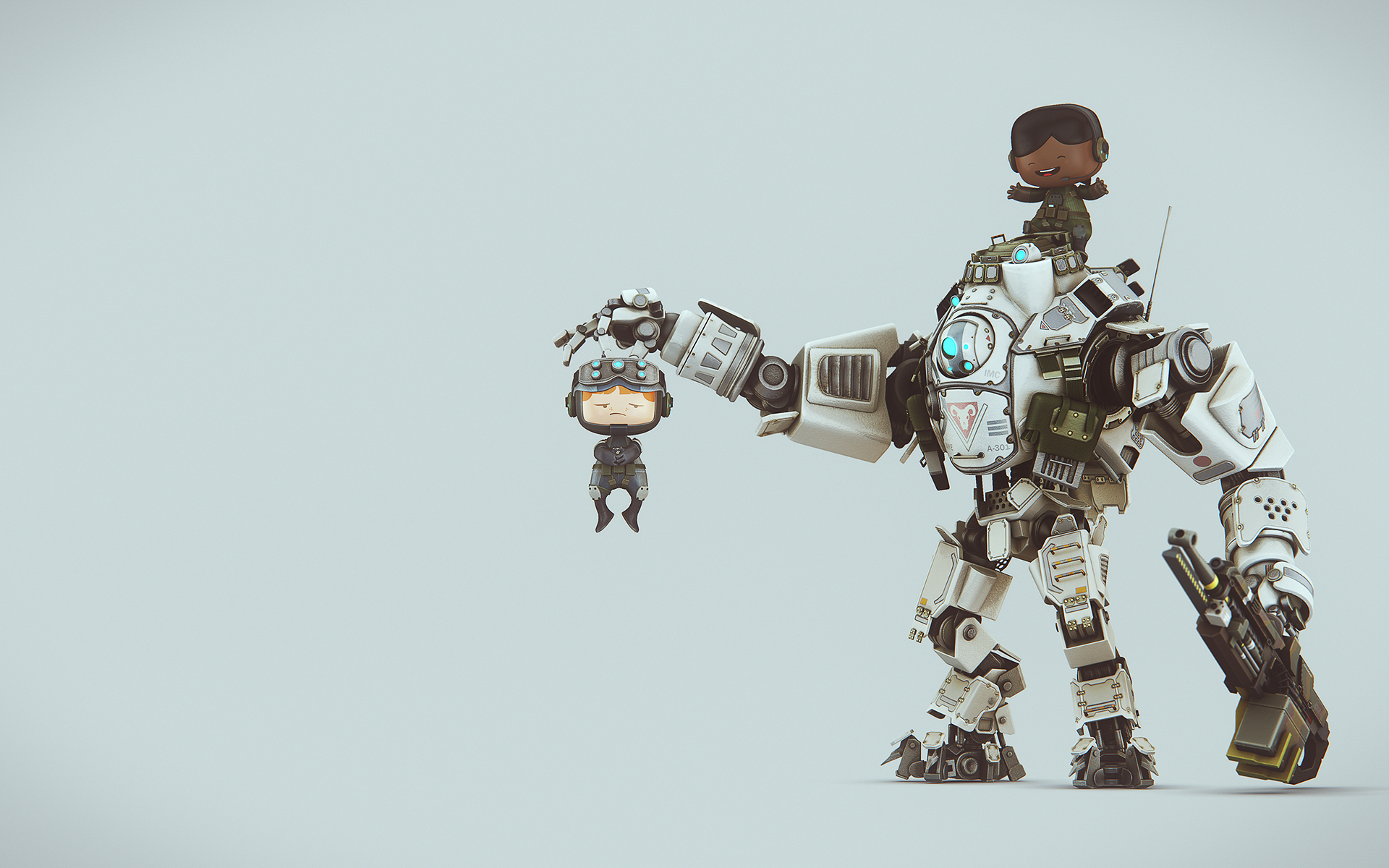 General 1920x1200 Titanfall video games simple background video game art science fiction