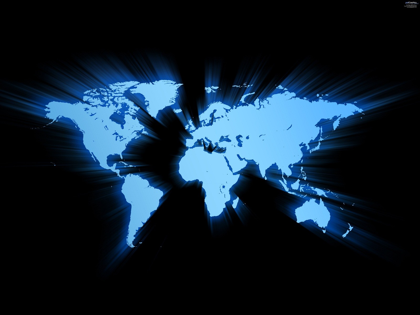 General 1600x1200 world map digital art cyan blue