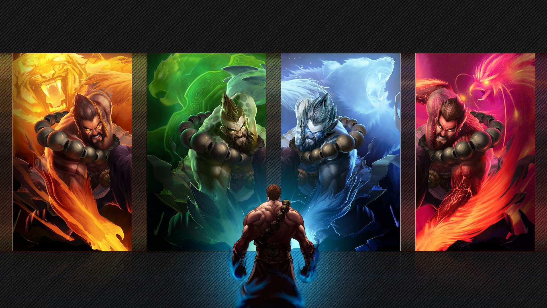 General 1920x1080 League of Legends Udyr (League of Legends) collage video games video game characters