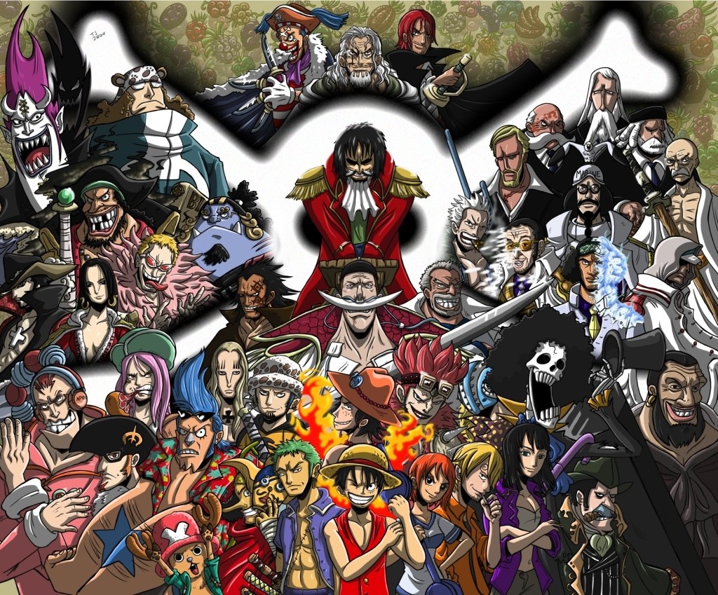 Anime 1024x849 One Piece anime Blackbeard Monkey D. Luffy