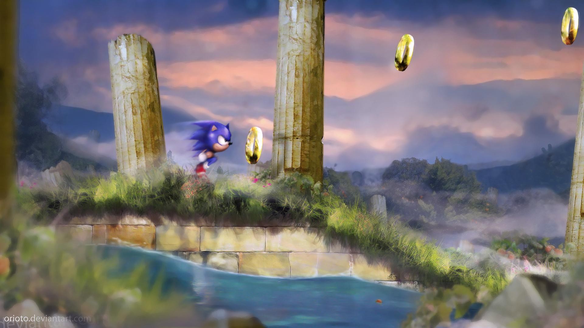 General 1920x1080 Sonic the Hedgehog video games video game art