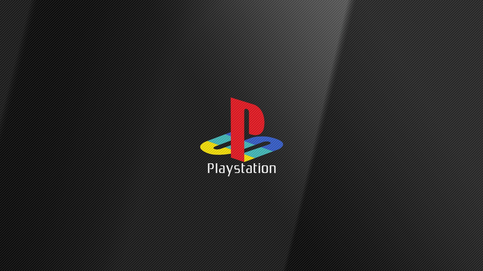 General 1920x1080 PlayStation video games logo gray background
