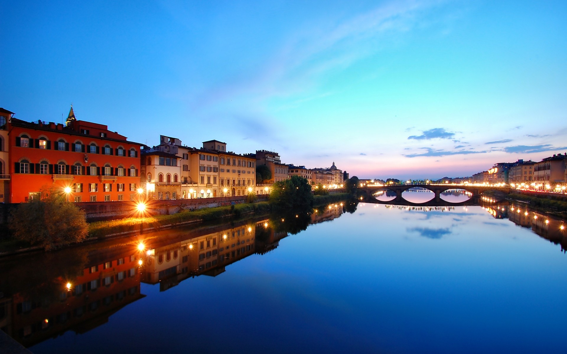 General 1920x1200 cityscape water Florence Italy arno (river)