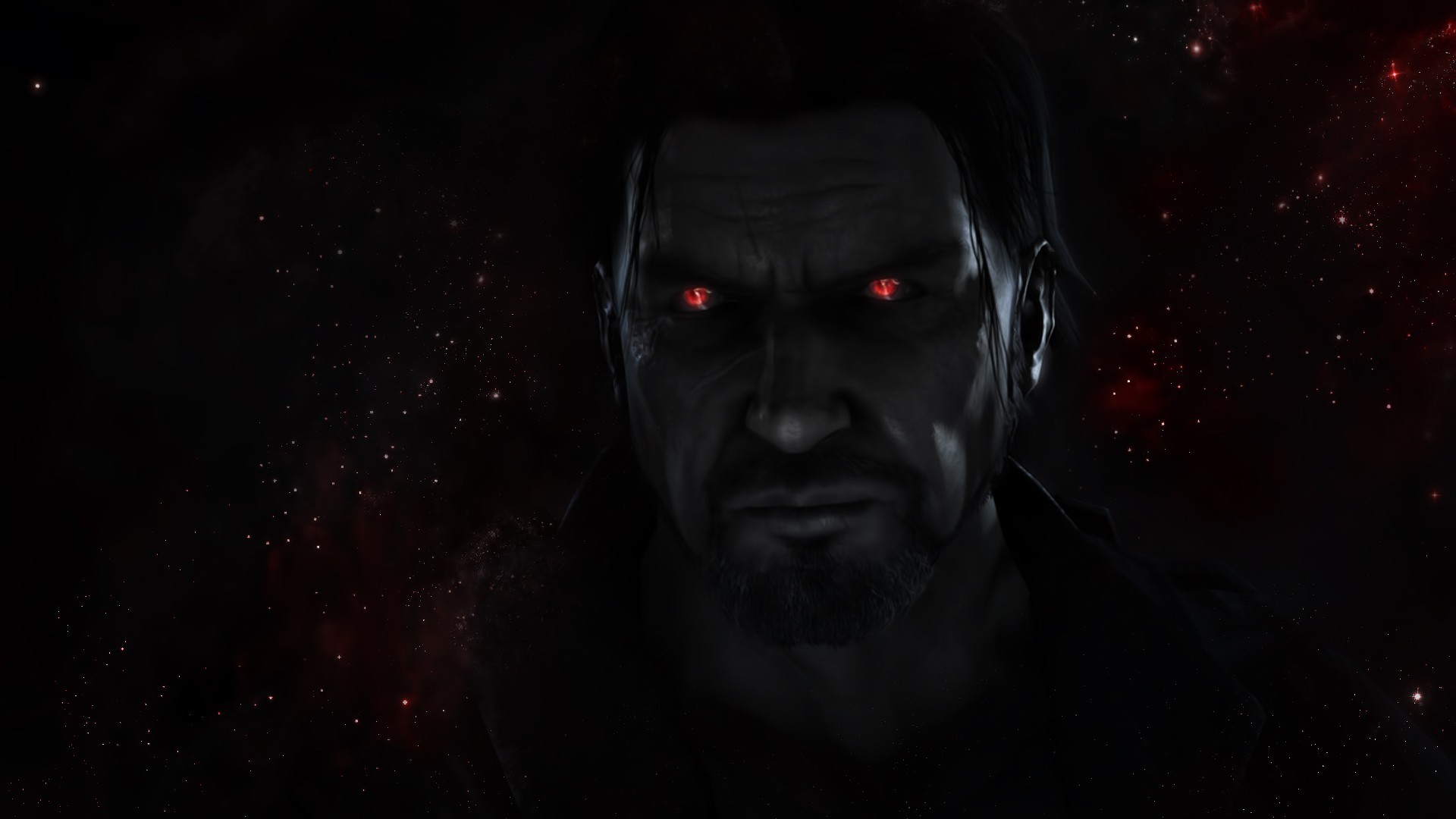 General 1920x1080 Starcraft II James Raynor video games PC gaming red eyes dark Science Fiction Men science fiction