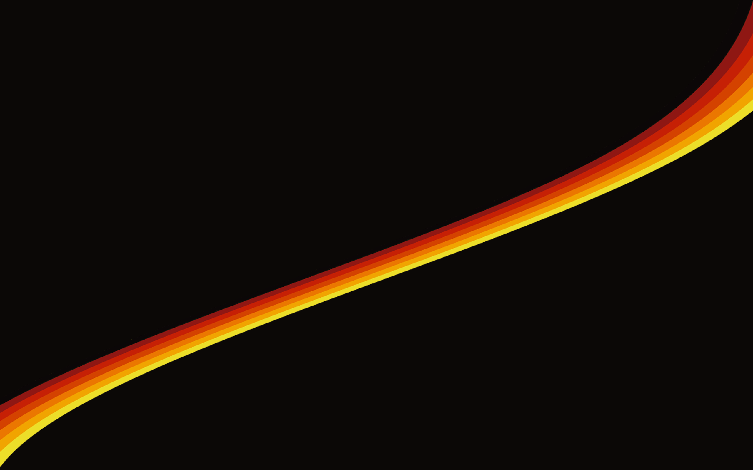 General 2560x1600 minimalism abstract waveforms orange black background