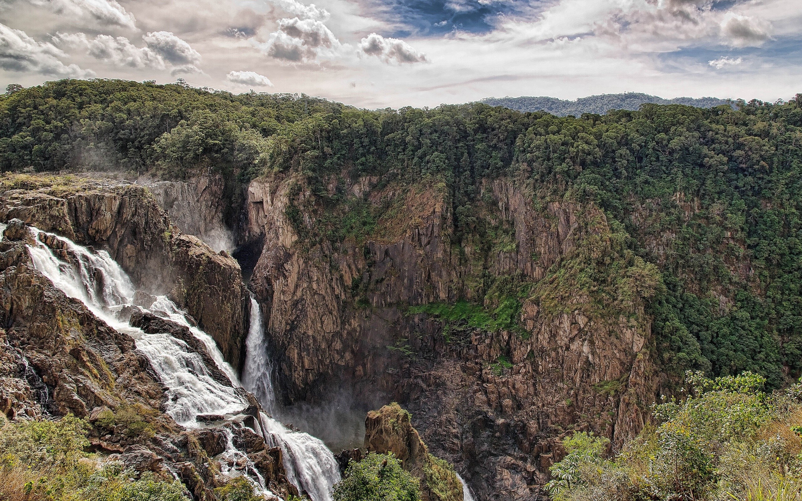 General 2560x1600 waterfall Barron Falls Australia nature rocks Queensland