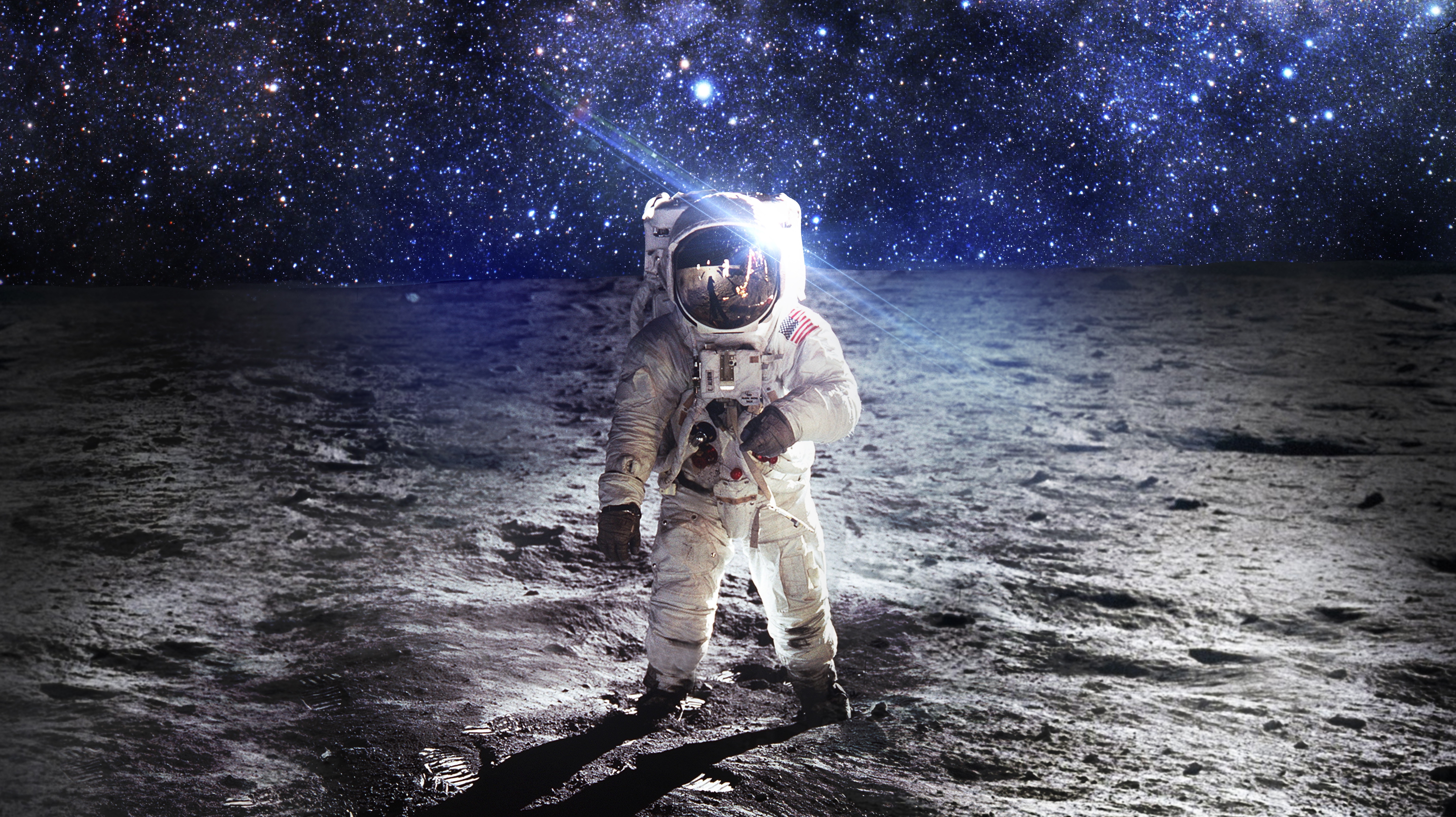 General 6986x3921 space astronaut space art Moon