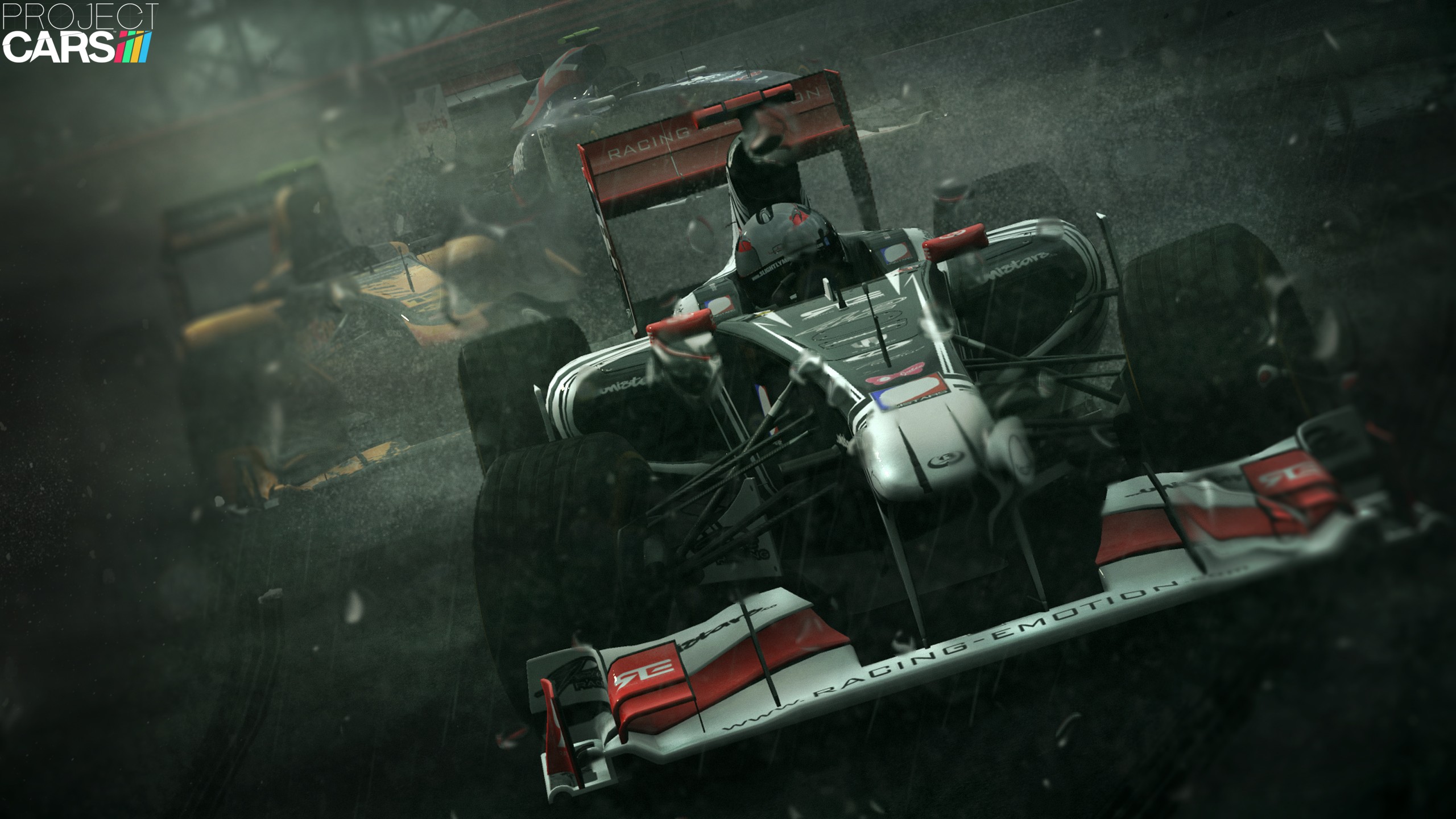 General 2560x1440 race cars car racing vehicle Project cars motorsport rain video games PC gaming video game art