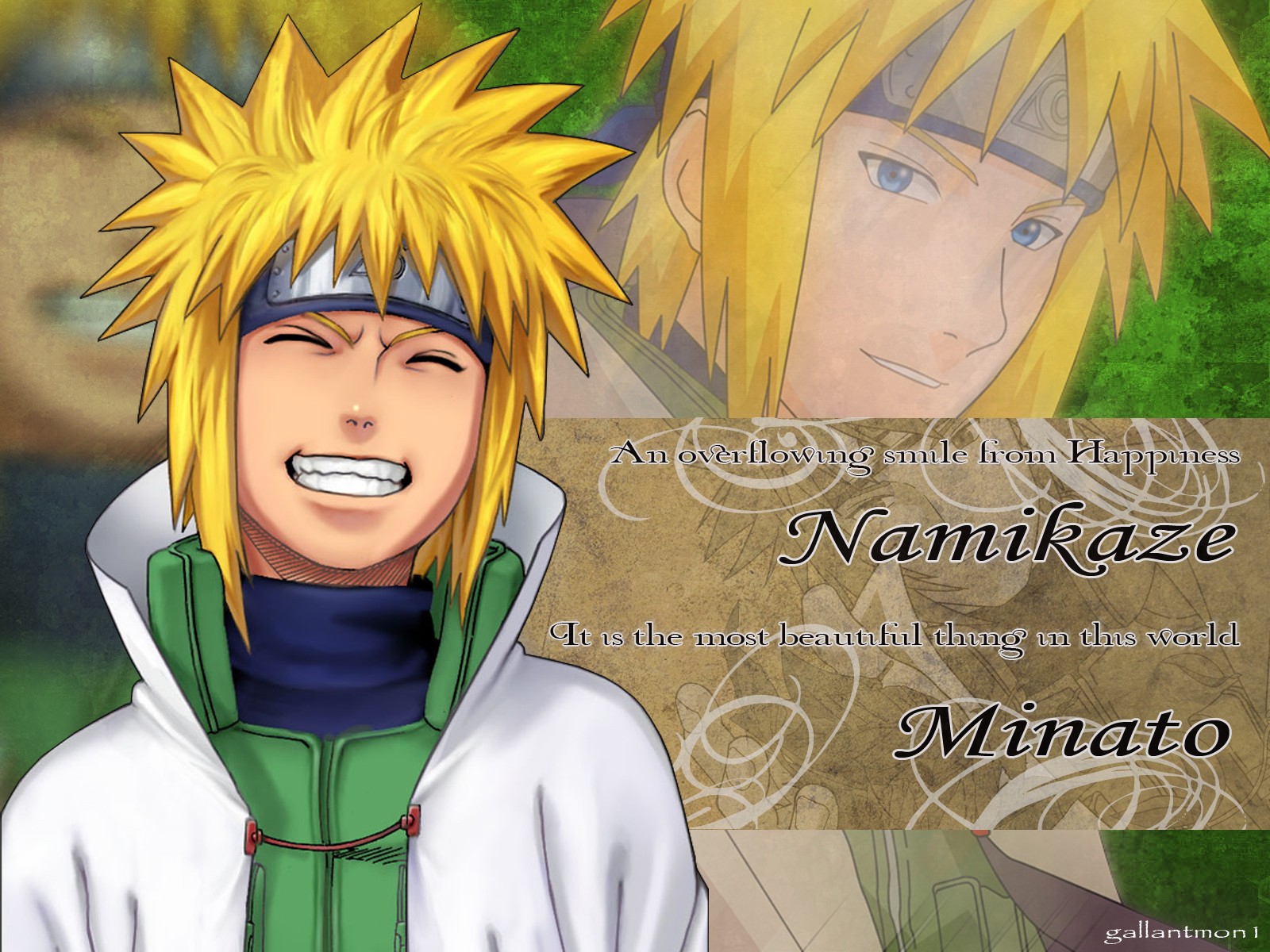 Anime 1600x1200 Namikaze Minato Naruto Shippuden Hokage anime boys closed eyes blonde