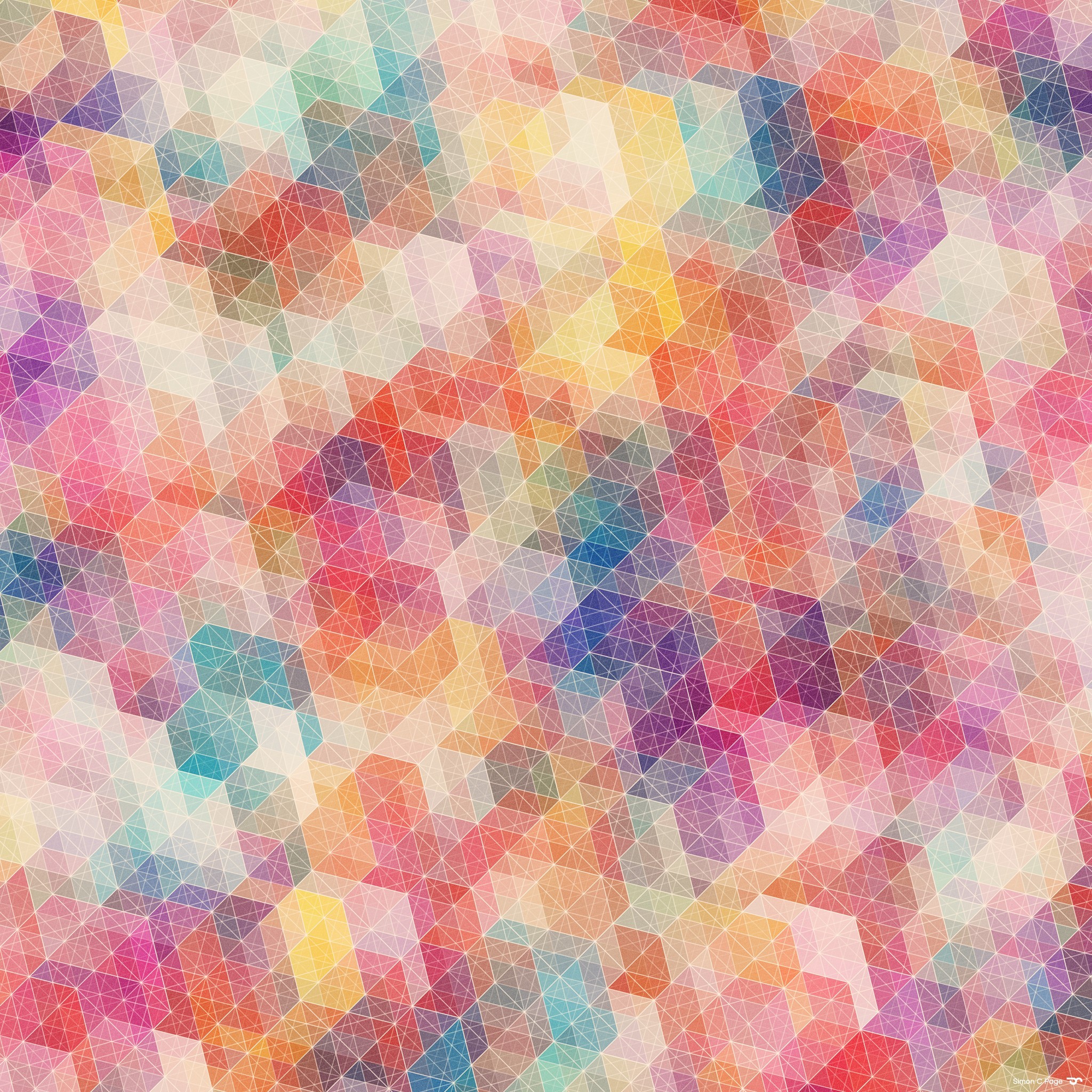 General 2048x2048 Simon C. Page abstract pattern colorful