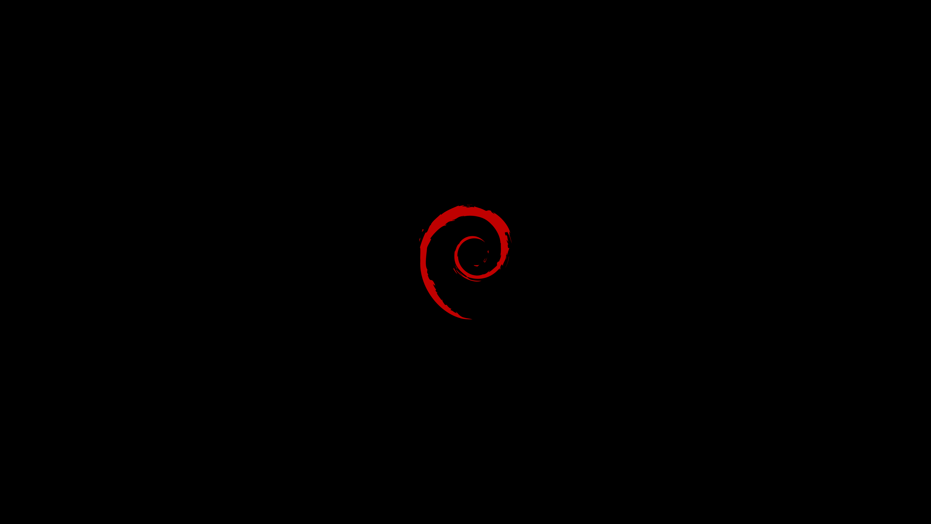 General 3840x2160 golden ratio minimalism Debian simple background black background swirls operating system