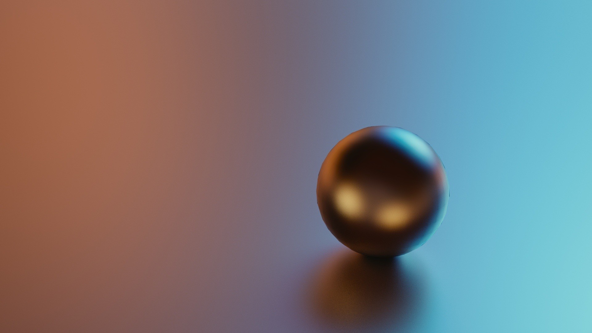 General 1920x1080 CGI minimalism gradient ball digital art brown
