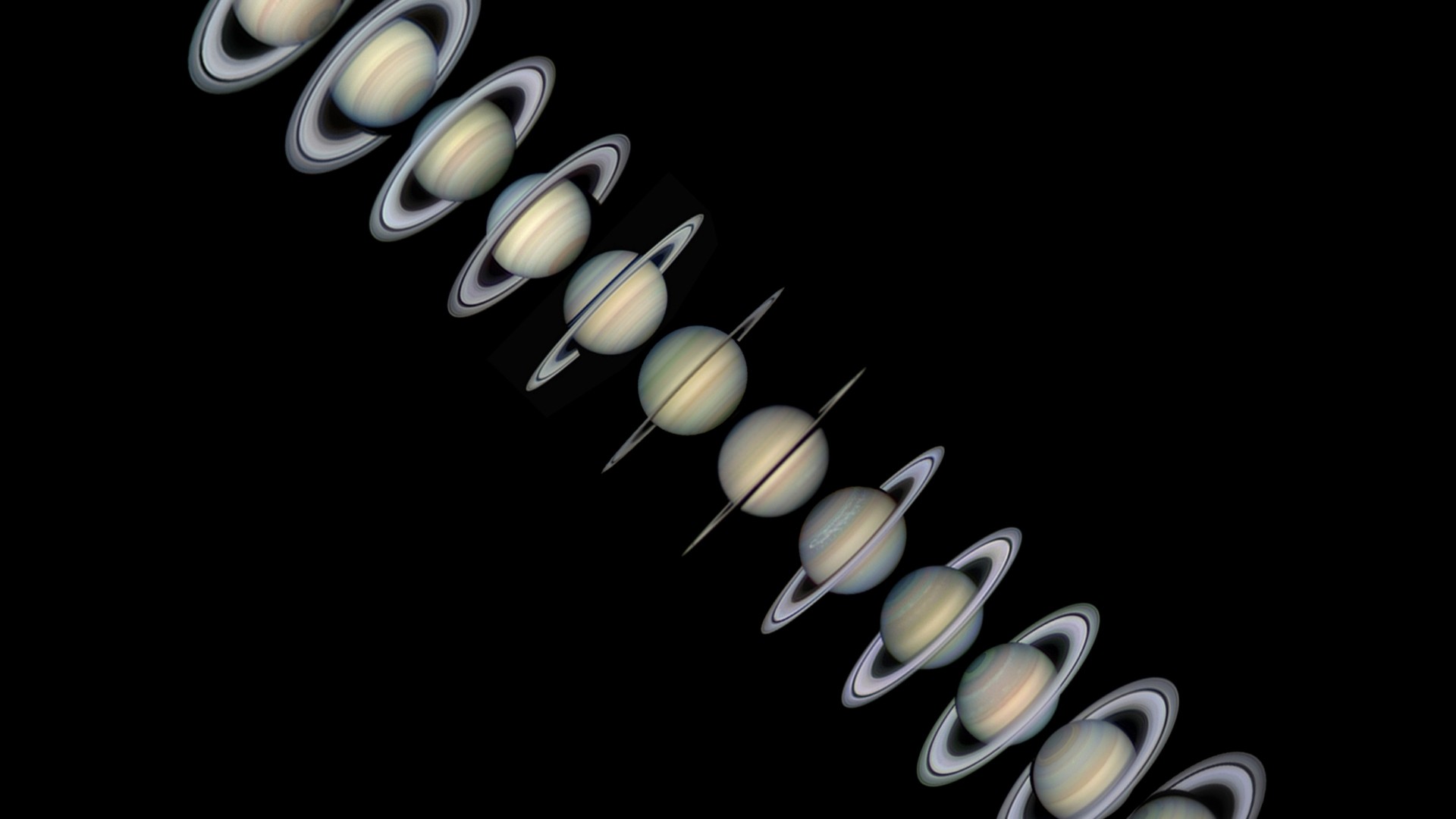 General 1920x1080 space Saturn NASA space art digital art planetary rings