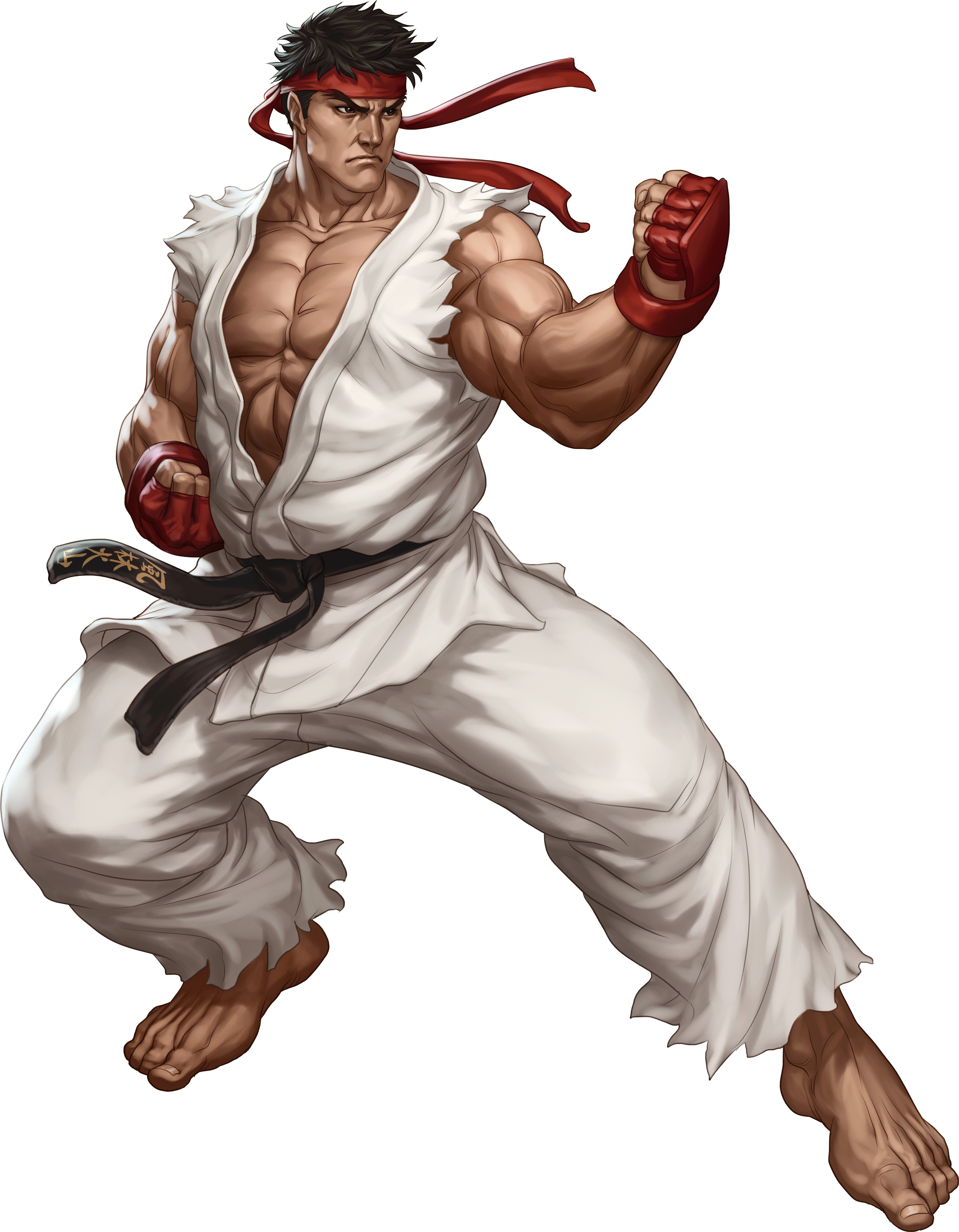 General 5855x7524 Street Fighter warrior Ryu video games white background simple background video game man video game art muscles muscular Ryu (Street Fighter) video game warriors