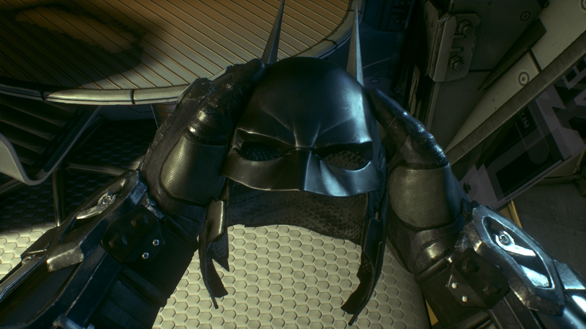 General 1920x1080 Batman Batman: Arkham Knight mask video games screen shot superhero DC Comics Rockstar Games