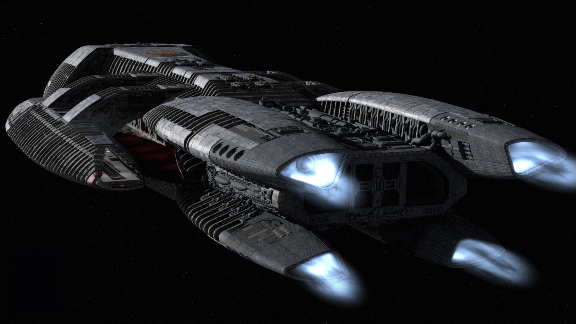 General 1920x1080 Battlestar Galactica digital art spaceship science fiction TV series vehicle