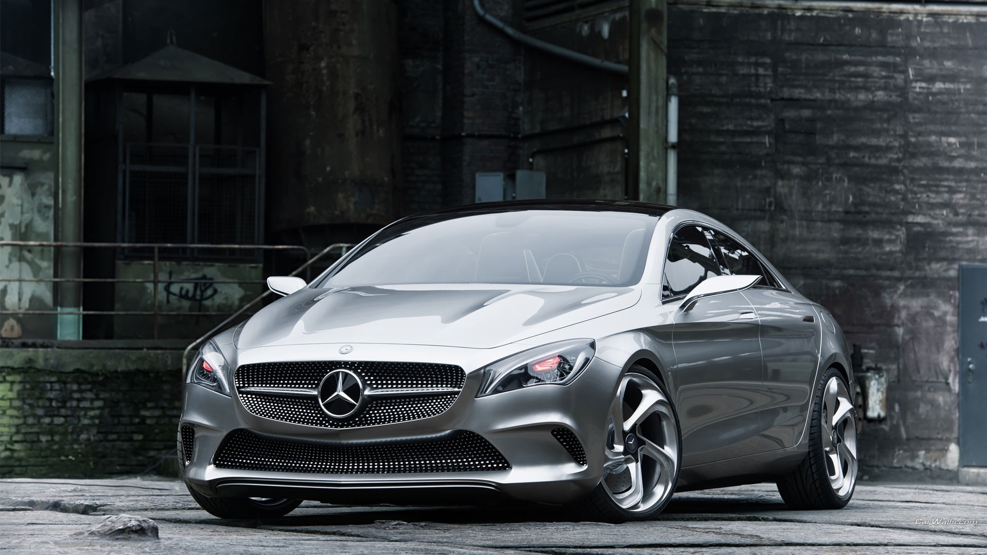 General 1920x1080 Mercedes Style Coupe concept cars Mercedes-Benz silver cars vehicle car German cars