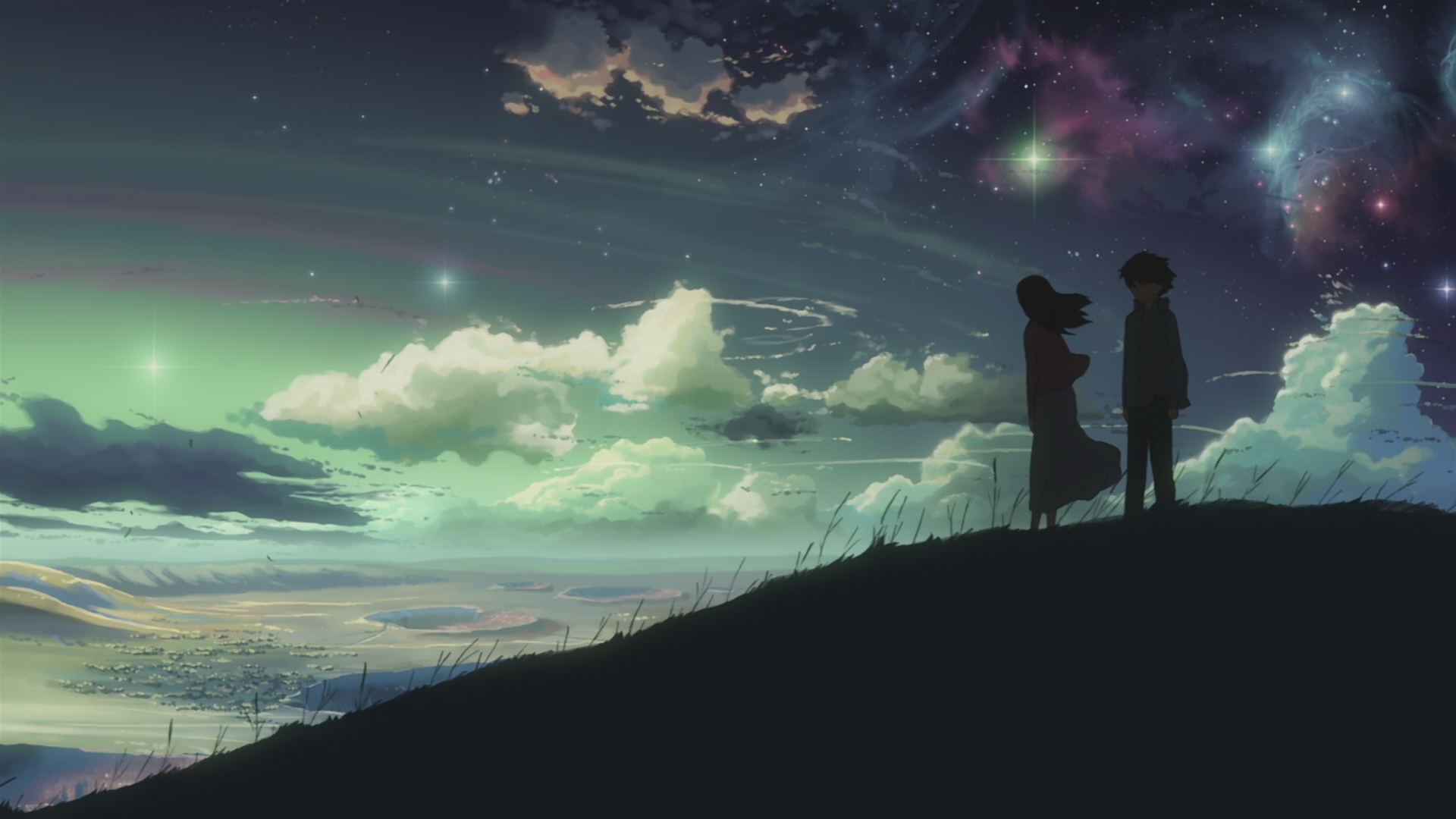 Anime 1920x1080 space anime stars 5 Centimeters Per Second Makoto Shinkai 