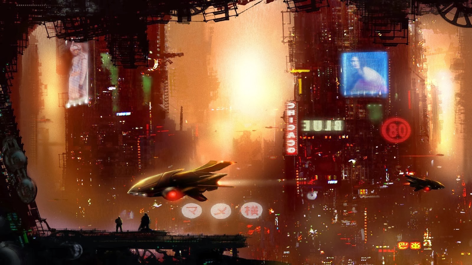 General 1600x900 science fiction futuristic city digital art futuristic artwork
