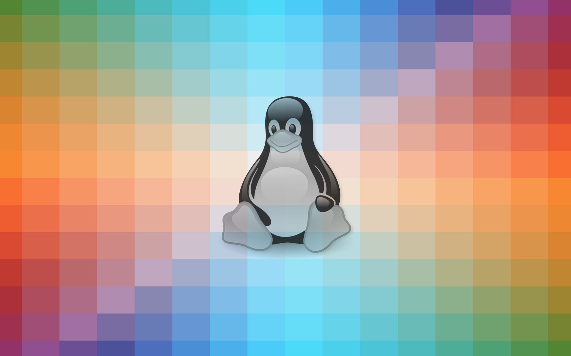 General 1920x1200 Linux Tux colorful texture digital art penguins
