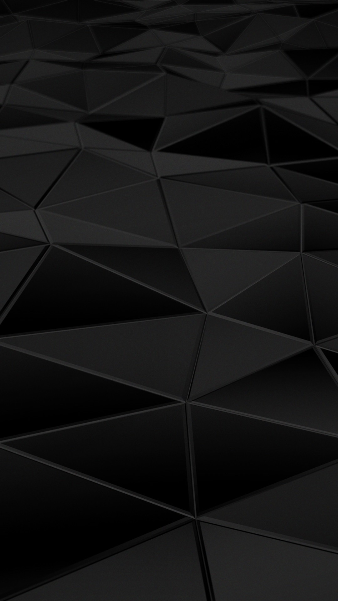 General 1080x1920 texture CGI digital art dark geometry monochrome triangle geometric figures portrait display